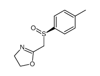 (Rs)-2-(p-toluenesulfinylmethyl)-1,3-oxazoline结构式