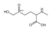 [3-carboxy-3-(methylamino)propyl]-(hydroxymethyl)-oxophosphanium Structure