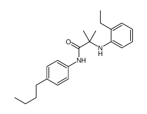 N-(4-butylphenyl)-2-(2-ethylanilino)-2-methylpropanamide Structure