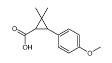 3-(4-methoxyphenyl)-2,2-dimethylcyclopropane-1-carboxylic acid Structure