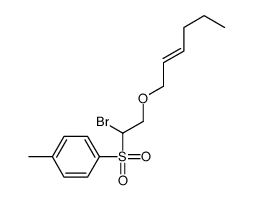 1-(1-bromo-2-hex-2-enoxyethyl)sulfonyl-4-methylbenzene Structure