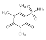 4-amino-1,3-dimethyl-2,6-dioxo-pyrimidine-5-sulfonamide结构式
