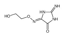 4H-Imidazol-4-one,2-amino-5-[(2-hydroxyethoxy)amino]- Structure