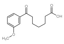 7-(3-methoxyphenyl)-7-oxoheptanoic acid结构式
