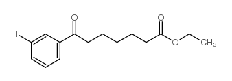 ethyl 7-(3-iodophenyl)-7-oxoheptanoate structure