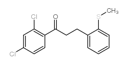 2',4'-DICHLORO-3-(2-THIOMETHYLPHENYL)PROPIOPHENONE structure