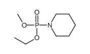 1-[ethoxy(methoxy)phosphoryl]piperidine Structure