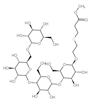 碳甲氧基乙基硫基乙基4-O-(4-O-[6-O-{aD-吡喃葡萄糖基)-aD-吡喃葡萄糖基]-aD-吡喃葡萄糖基)-bD-吡喃葡萄糖苷图片