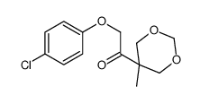 2-(4-chlorophenoxy)-1-(5-methyl-1,3-dioxan-5-yl)ethanone结构式