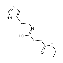 ethyl 4-[2-(1H-imidazol-5-yl)ethylamino]-4-oxobutanoate结构式