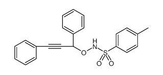 Benzenesulfonamide, N-[(1,3-diphenyl-2-propyn-1-yl)oxy]-4-methyl Structure