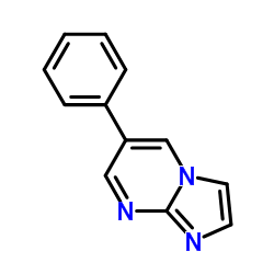 6-Phenylimidazo[1,2-a]pyrimidine结构式