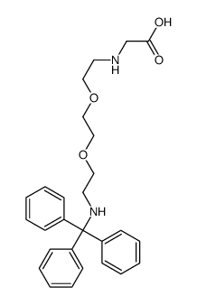 2-[2-[2-[2-(tritylamino)ethoxy]ethoxy]ethylamino]acetic acid Structure