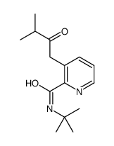 N-tert-butyl-3-(3-methyl-2-oxobutyl)pyridine-2-carboxamide结构式