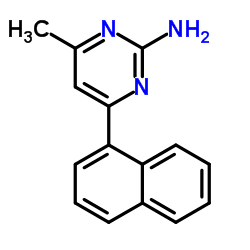 4-Methyl-6-(1-naphthyl)-2-pyrimidinamine结构式