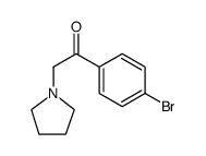 Ethanone, 1-(4-bromophenyl)-2-(1-pyrrolidinyl) Structure