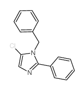 1-benzyl-5-chloro-2-phenyl-imidazole structure