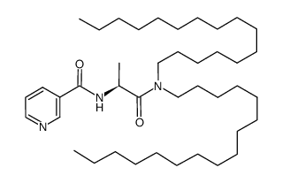 N,N-dihexadecyl-Nα-nicotinoyl-L-alaninamide结构式