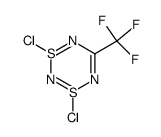 1,3-Dichlor-5-(trifluormethyl)-1λ4,3λ4,2,4,6-dithiatriazin结构式