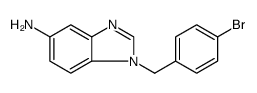 1H-Benzimidazol-5-amine, 1-[(4-bromophenyl)methyl] Structure