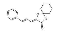 5'-cinnamylidenecyclohexanespiro-2'-(1',3'-dioxolan)-4'-one结构式