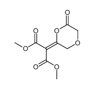 dimethyl 2-(6-oxo-1,4-dioxan-2-ylidene)propanedioate Structure