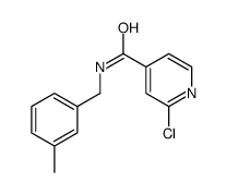 2-Chloro-N-(3-methylbenzyl)isonicotinamide结构式