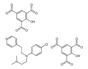 N'-(4-chlorophenyl)-N,N-dimethyl-N'-(2-pyridin-4-ylethyl)ethane-1,2-diamine,2,4,6-trinitrophenol Structure