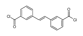 3-[2-(3-carbonochloridoylphenyl)ethenyl]benzoyl chloride结构式
