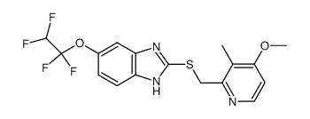 2-[(4-methoxy-3-methyl-pyridin-2-yl)methylthio]-5-(1,1,2,2-tetrafluoroethoxy)-1H-benzimidazole结构式
