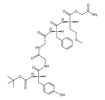 BOC-L-Tyr-Gly-Gly-L-Phe-L-Met-CAM Structure