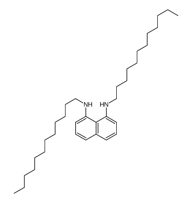 1-N,8-N-didodecylnaphthalene-1,8-diamine结构式