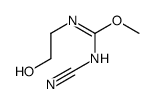 methyl N-cyano-N'-(2-hydroxyethyl)carbamimidate结构式
