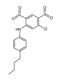 N-(5-chloro-2,4-dinitrophenyl)-4-butylaniline结构式