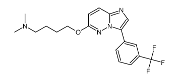 dimethyl-{4-[3-(3-trifluoromethyl-phenyl)-imidazo[1,2-b]pyridazin-6-yloxy]-butyl}-amine Structure