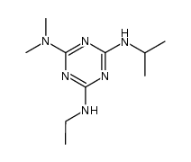 N4-ethyl-N2,N2-dimethyl-N6-(propan-2-yl)-1,3,5-triazine-2,4,6-triamine结构式