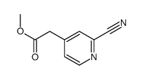 Methyl (2-cyano-4-pyridinyl)acetate Structure