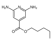pentyl 2,6-diaminopyridine-4-carboxylate结构式