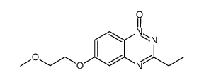 3-ethyl-6-(2-methoxyethoxy)-1,2,4-benzotriazine 1-oxide结构式