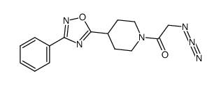 2-azido-1-[4-(3-phenyl[1,2,4]oxadiazol-5-yl)piperid-1-yl]ethanone Structure