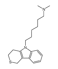 [6-(3,4-dihydro-1H-thiopyrano[4,3-b]indol-5-yl)-hexyl]-dimethyl-amine Structure