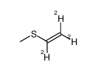 methyl vinyl sulfide-1,2,2-d3结构式