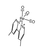 fac-[Re(4,4'-dimethyl-2,2'-bipyridine)(CO)3H] Structure