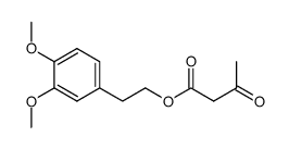 3-Oxo-butyric acid 2-(3,4-dimethoxy-phenyl)-ethyl ester Structure