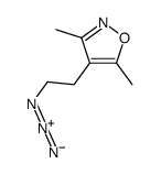 4-(2-Azidoethyl)-3,5-dimethyl-1,2-oxazole结构式