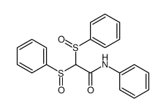 2,2-bis(benzenesulfinyl)-N-phenylacetamide结构式