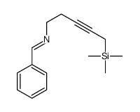 1-phenyl-N-(5-trimethylsilylpent-3-ynyl)methanimine Structure