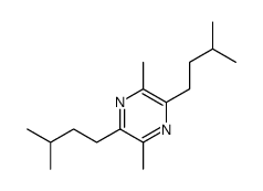 2,5-dimethyl-3,6-bis(3-methylbutyl)pyrazine结构式