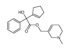 (1-methyl-3,6-dihydro-2H-pyridin-5-yl)methyl 2-(cyclopenten-1-yl)-2-hydroxy-2-phenylacetate Structure
