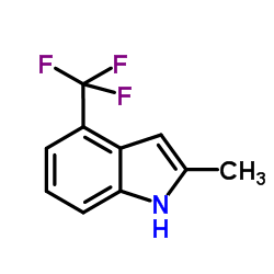 2-Methyl-4-(trifluoromethyl)-1H-indole结构式